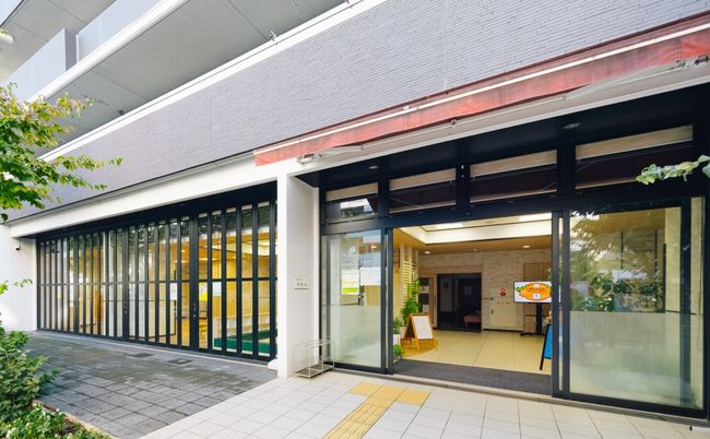開放感ある入口