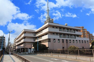 開放感のある建物外観