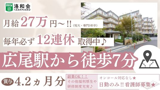 求人ポスターと建物