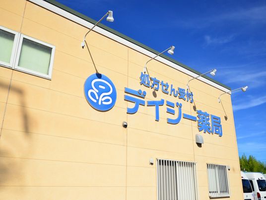 処方せん受付の看板外観  