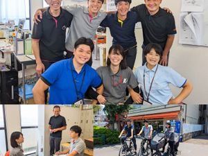 スタッフ集合の職場  