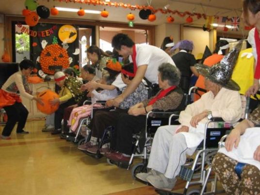 ハロウィンイベントの居室