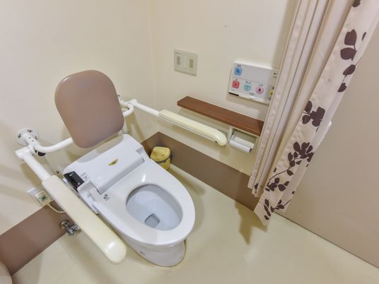 バリアフリー設計のトイレ