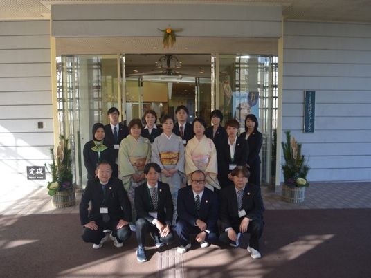 スタッフ集合のエントランス  