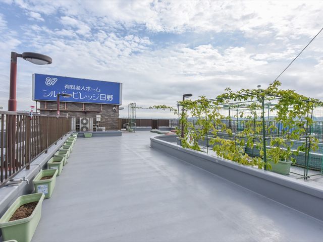 屋上にある緑の空間 屋上  広々とした屋上テラスで、植物のお世話を通じて日々の暮らしに彩りを加えられます。快適な屋外空間での時間をご検討の方にぴったりです。