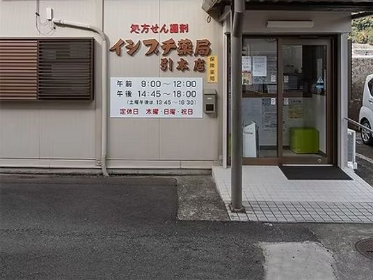 薬局の入口  