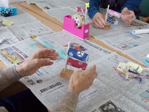 手作り作業テーブル