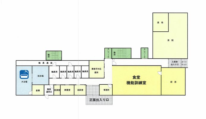 施設の間取り図