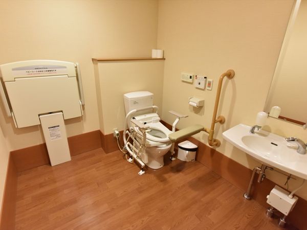 バリアフリーのトイレスペース