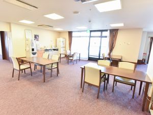 広々とした休憩室の様子