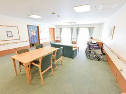 明るい共有スペース