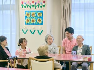 心温まるケアの現場風景