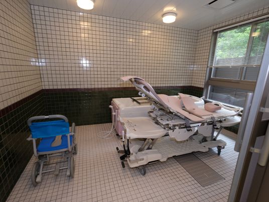 清潔な浴室設備