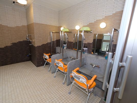 バリアフリー対応の浴室