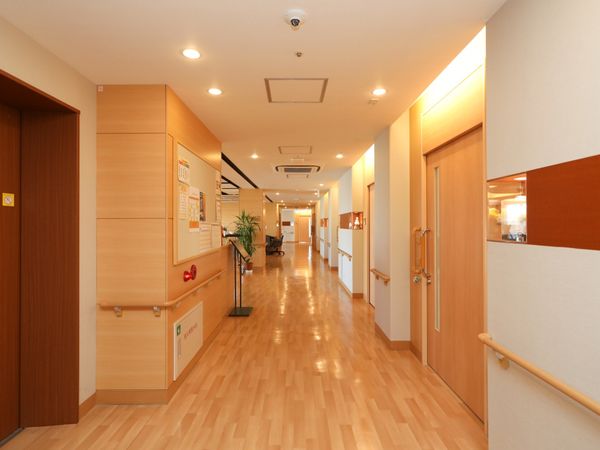 温もりある廊下の様子