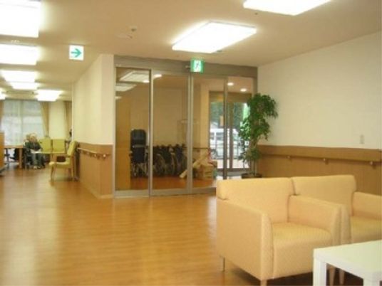 共有スペースの落ち着いた一角