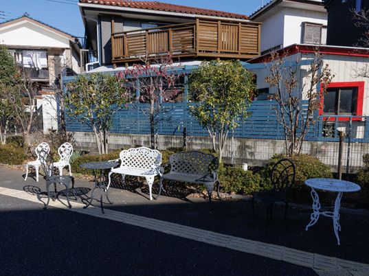 快適な休憩スペースの外観