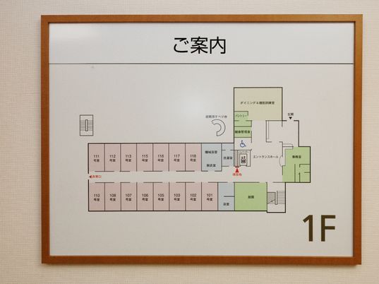 施設の案内図表示