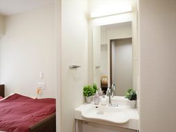 清潔感ある居室の一角