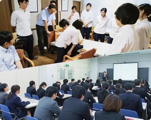 スタッフの会議風景