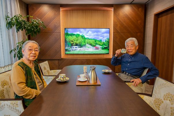 高齢者がティータイム