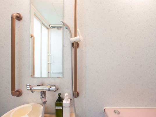 手すり付き洗面所