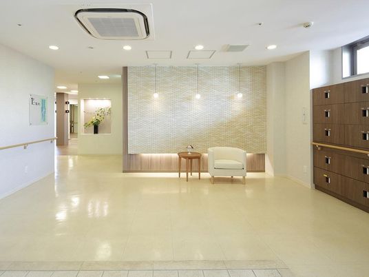 清潔な廊下の一角