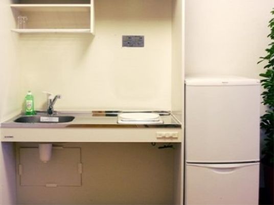 清潔な居室のキッチン