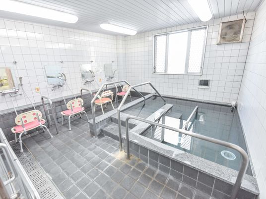 手すり付き浴室の設備