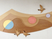 壁面装飾の廊下