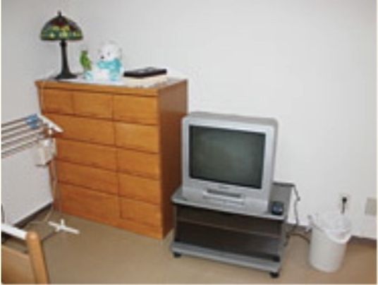 居室の家具とテレビ