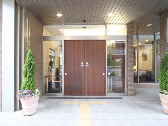 エントランスの正面景色