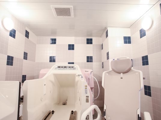 清潔な浴室設備