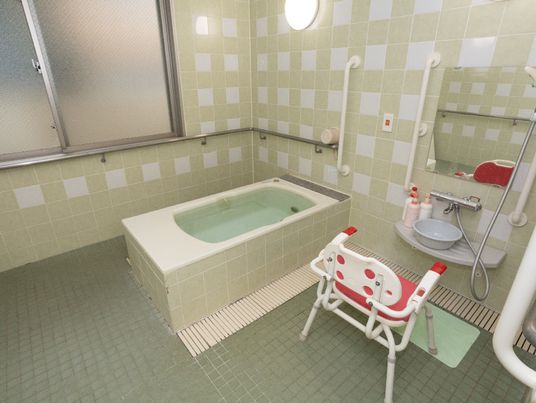 手すり付き浴室