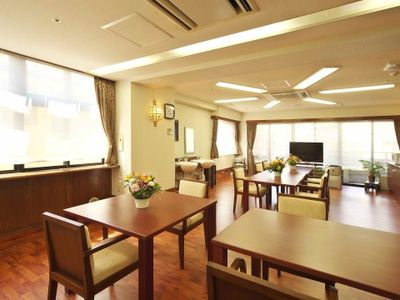 共有ラウンジの一角