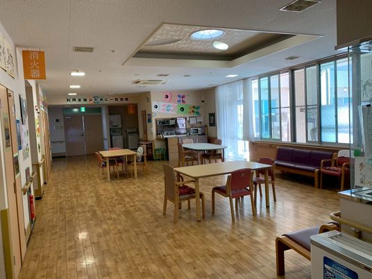 明るい共有スペース