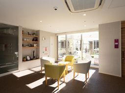 明るい共有スペース