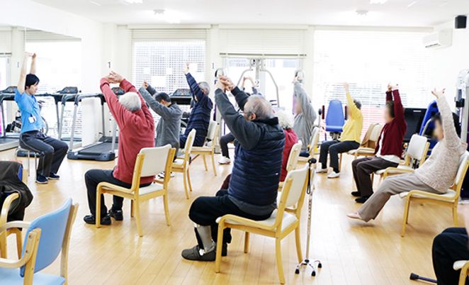 広々とした機能訓練室