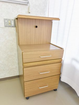 木目調の移動式収納