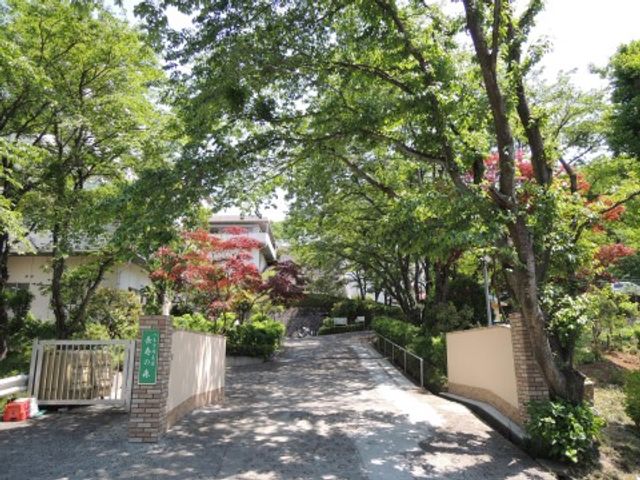 緑豊かなエントランス 外観 木々が生い茂る清々しい入り口は、訪れる人々を癒してくれます。