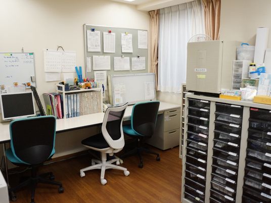 機能的なスタッフルーム