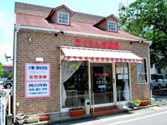 さくらんぼ看板の外観  