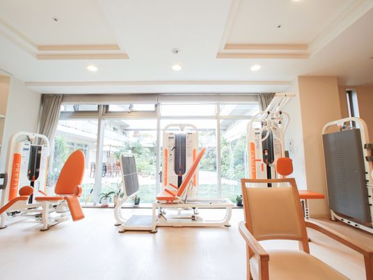 明るい機能訓練室