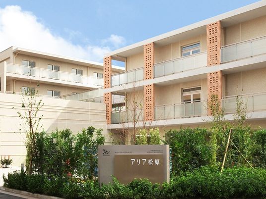 緑豊かな外観