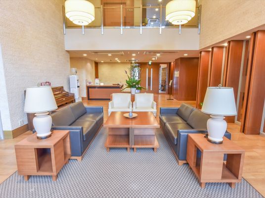 応接エリアの落ち着いた空間