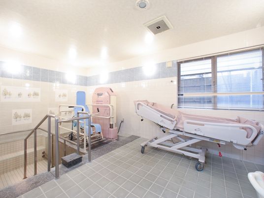 清潔な浴室設備