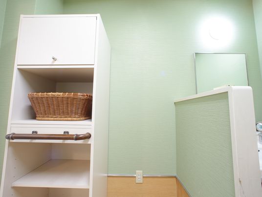 洗面所にある収納棚