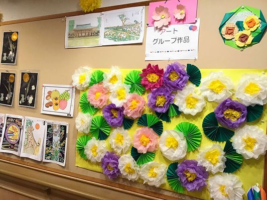 アート作品の掲示物