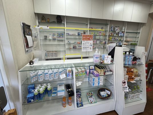 日用品陳列の売り場