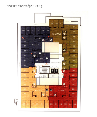 施設のフロアマップ